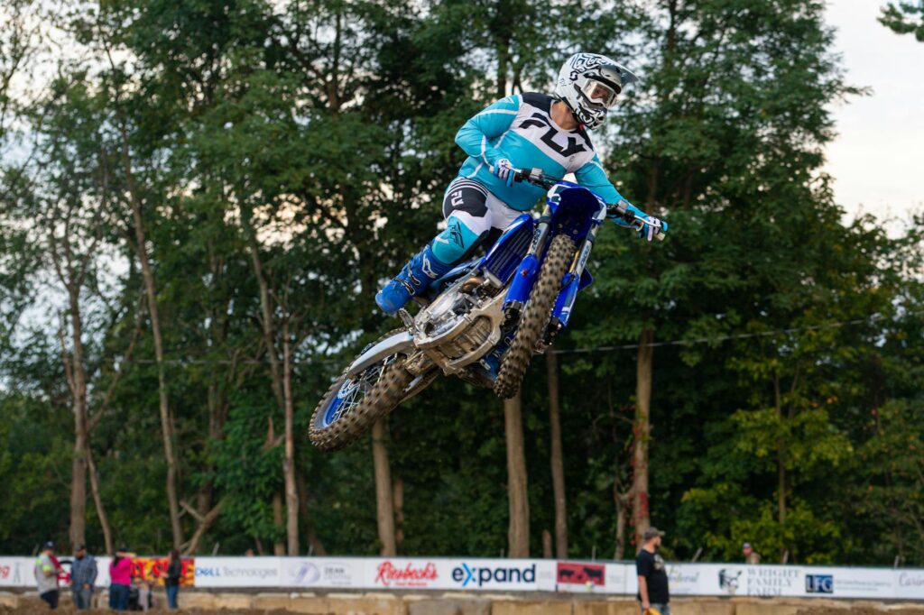 dynamic dirt bike jump at west alexander race